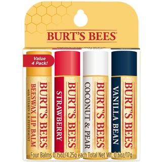 Burt's Bees Lip Balm 4 Pack Assorted 4pcs