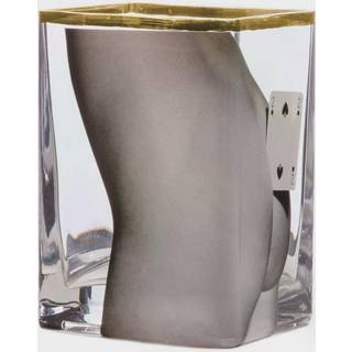 Seletti Two Of Spades Vase 10x14 Cm - Vaser Glas Klar - 14122
