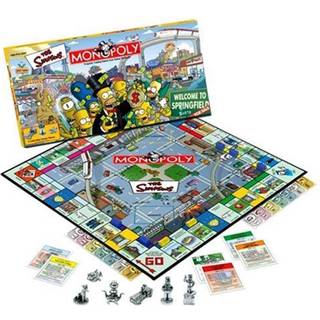 Monopoly The Simpsons Brætspil | Baseret på Fox-serien The Simpsons | Samleobjekter fra Simpsons | Tematiseret klassisk Monopoly-spil
