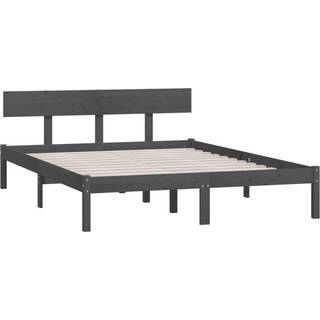 Sengeramme Massivt Træ - Naturfarvet / 135 x 190 cm