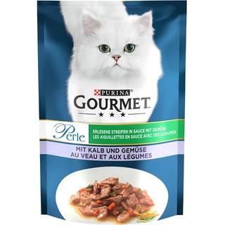 Gourmet Perle eksklusive strimler i sauce med kalvekød og grøntsager 93.53 DKK/1 kg (26 x 85.0g)