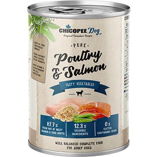 Chicopee Dog Pure Poultry & Salmon, 400g