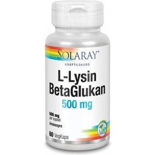 Solaray L-Lysin & BetaGlucan, 60 kapsler