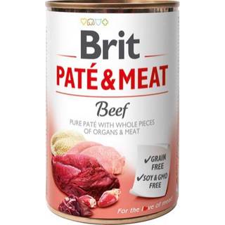 Brit Pate & Meat vådfoder m. oksekød - 400 g.