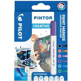 Pilot Pintor Marker | EF | Creative | 6 farver