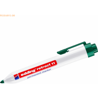 Edding 11-4 grøn retract permanent marker, rund spids 1,5-3mm (10stk.)