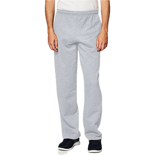 Gildan voksen fleece ?bne bund sweatpants med lommer stil G18300 marinebl? stor USA