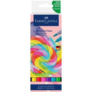 Goldfaber Aqua Dual Marker Set Candy shop – 6 penne med muntre pastelfarver