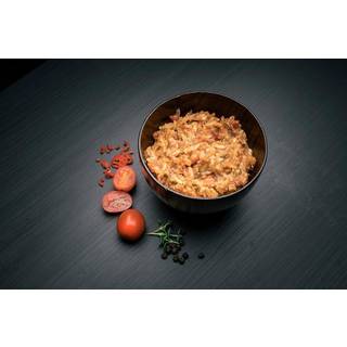 Frysetørret mad / campingmad Real Field Meal Full Pulled Pork med ris, glutenfri, portionspakning, 550 g