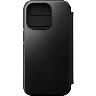 iPhone 14 Pro Nomad Modern Leather Folio Cover - MagSafe Kompatibel - Sort