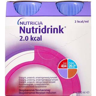 Nutridrink Protein 2.0 Skovbær 4 x 200 ml