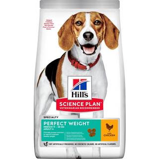 Hill's SCIENCE PLAN Perfect Weight Medium Adult Hundefoder Med Kylling - 2 kg