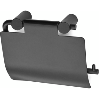 Habo 1368 toiletpapirholder med låg, sort