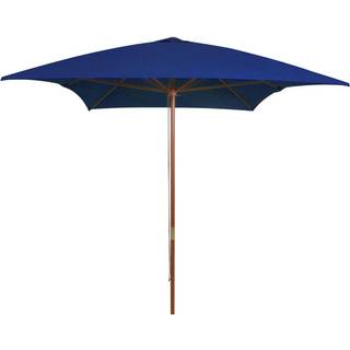 parasol 200x300 cm træstang grøn