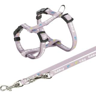 Trixie Hvalpesele & Snor, Lyslilla, Størrelse :M-L: 27-45 cm/10 mm, 2 m