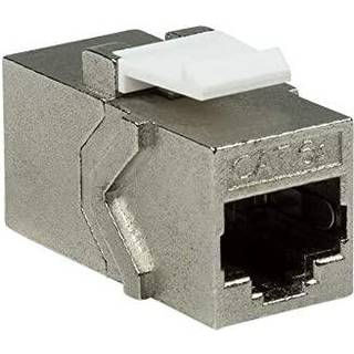 Keystone RJ45 mellemled - CAT6a skærmet, 2 x RJ45(8P8C) hun