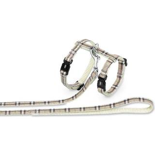 Kattesele m/line Tartan beige