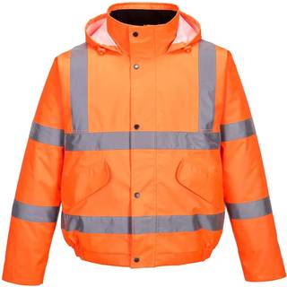 Hi-Vis Bomber jakke - Orange (Størrelse: L)