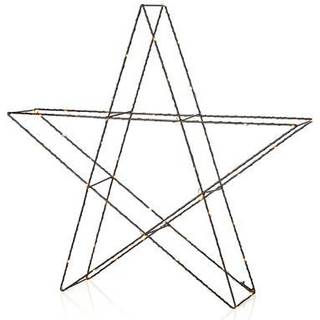 Outlet: Udendørs 3D Julestjerne 55x55 cm. Med LED Lys, IP44 - Markslöjd