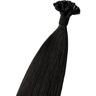 Hot fusion extensions - Black 1 Original / 50 cm / 50 g (50 stk)
