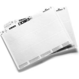 Durable indstiksetikette A5 ark, etikette 200x40mm til C-profil - 20 ark