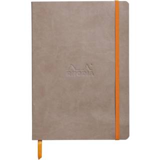 Rhodia Rhodiarama Softcover Notebook - 80 foret ark - 6 x 8 1/4 - Taupe Cover (117404c)