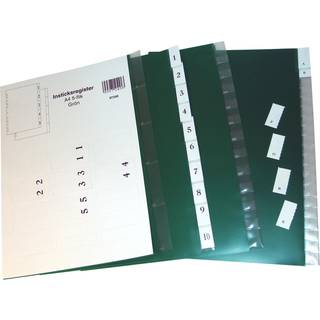 Durable plastregister med udskiftelige faner 1-12