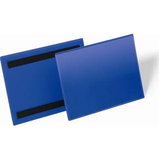 Durable lagerlomme med magnet strips A5 tværformat blå