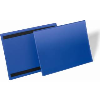 Durable lagerlomme med magnet strips A4 tværformat blå
