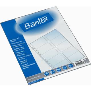Bantex Visitkortlomme | A4 | 10 stk.