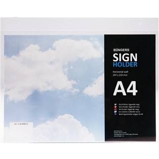 Skilteholder liggende A4, Büngers 98213 (Udsalg få stk)
