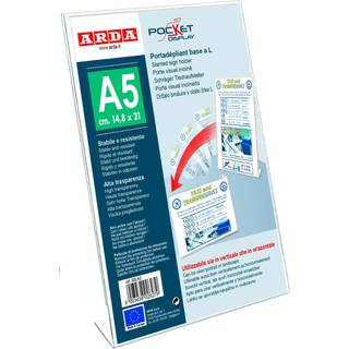 Arda Skilteholder A5 L-fod