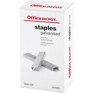 Office depot Hæfteklammer galvaniserede 26/6 5000stk/æsk