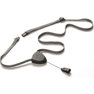 Durable Flex tekstilhalsbånd med yoyo, sort