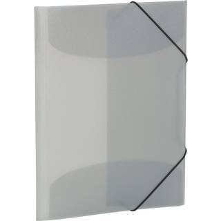 HERMA Elasticated folder A4 PP translucent grey