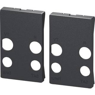 LK Fuga antenneudtag tangent - TD253E+TD254E - Koksgrå