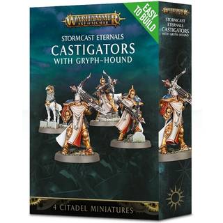 Warhammer AOS - Let at bygge: Stormcast Etmals Castigators med Gryph -Hound