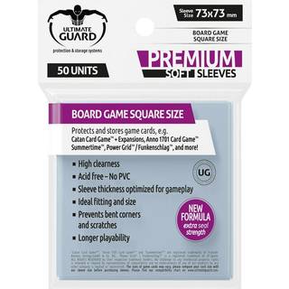 Ultimate Guard Premium Soft Sleeves for Board Game Cards Square (50)