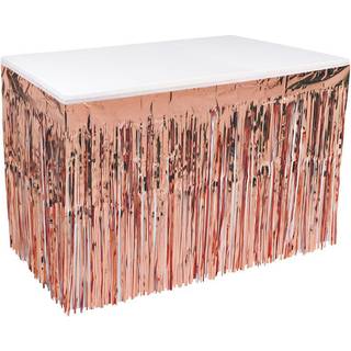 Beistle Metallic Table Skirt Tableware Party Supplies 30 """" X 14 'Rose Gold