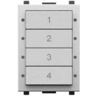 Helvar Digidim137w panel med 4 tryk hvid