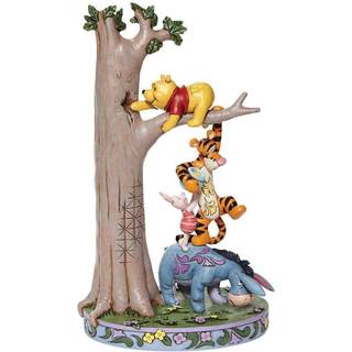 Enesco Disney -traditioner af Jim Shore Winnie The Pooh og Friends in Tree Figurine 8.75 inch multicolor