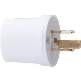 Lampestikprop m/j hvid