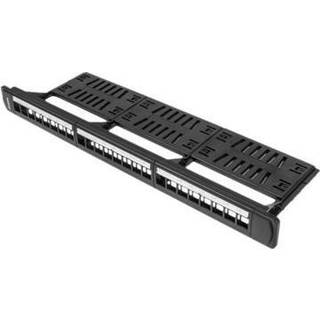 Lanberg PPKS-1124-B - patch panel (blank) - 1U - 19"