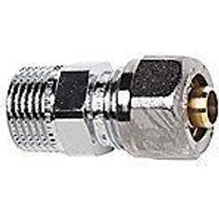 TA Komp. Overgang med nippel 1/2'' x 15x2,5 mm. Med støttebøsning til pex. Type TA 603