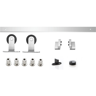 SVALK HiTech skydedørsbeslagssæt inkl. 2 meter skinne, rustfrit stål