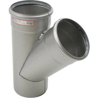 Blücher EuroPipe grenrør 45°. 160/160 mm, syrefast stål