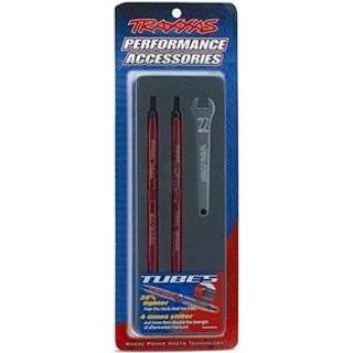 Traxxas 5143R Turnbuckle Toe Links Rear 124mm Aluminium Red (2)