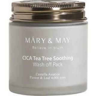 MARY & MAY Cica Tea Tree Soothing Rensende mineral lermaske med udglattende effekt 125 g - 125 g