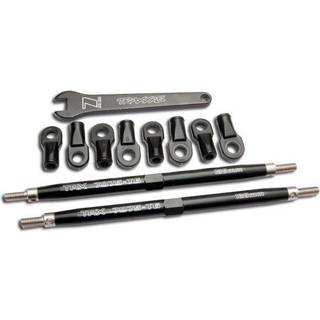 Traxxas 5338A Turnbuckles Complete Toe Link Alu. 128mm Black (2)