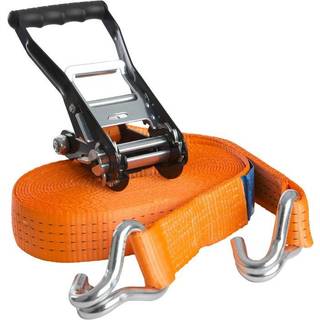 Spændebånd med krog BEMA ZG 80, 2-delt, 50 mm x 10 meter (9.5 + 0.5 meter), 1800 daN / 1835 kg (LC), orange